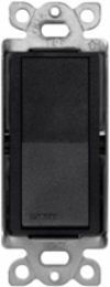 Satin Color 3-Way Paddle Switch Midnight, 15 A, 120/277 VAC, 4.69 x 2.94 Inch