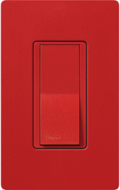 Claro 15A 3-Way Paddle Switch, 4.69 x 2.94 Inch, Satin Finish, Signal Red