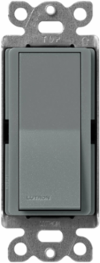 Claro 4-Way Paddle Switch, 15A, Satin Finish, Slate Color