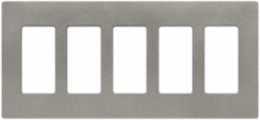 Claro Decorative 5-Gang Wallplate, Cobblestone Color, Satin Finish, 0.3 Inch Thickness