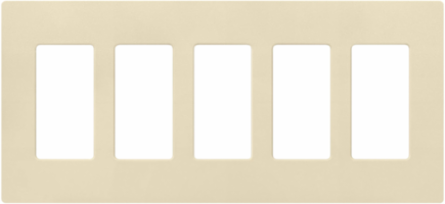 Claro 5-Gang Decorative Wallplate, Satin Finish, 4.69 x 10.18 Inch