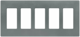 Claro Satin Wallplate 5-Gang, 4.69 x 10.18 Inch, Durable Plastic Construction