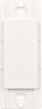 Claro Blank Insert with Satin Finish, Brilliant White Plastic