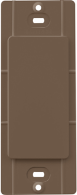 Claro Blank Insert Espresso Satin Plastic for Designer Style Opening