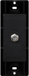 Satin Color Cable Jack Midnight, F-style Coaxial, Decorative Color: Midnight