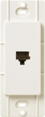 Satin Biscuit Telephone Jack, 6-Conductor RJ11