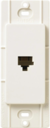 Satin Biscuit Telephone Jack, 6-Conductor RJ11