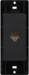 Satin Telephone Jack 6-Conductor Midnight Color Finish