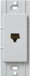 Satin Claro Single Telephone Jack 6-Conductor RJ11