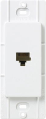 Satin Telephone Jack Snow 6-Conductor RJ11