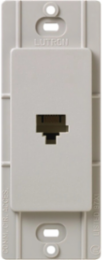 Satin Telephone Jack 6-Conductor RJ11 in Taupe
