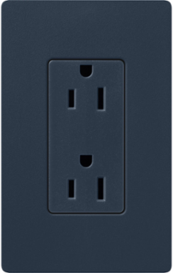 Satin Receptacle, 15 Amp, 125V, 4.69 x 2.94 Inch, Deep Sea Color