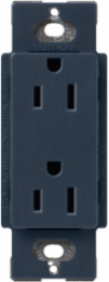 Satin Receptacle, 15 Amp, 125V, 4.69 x 2.94 Inch, Deep Sea Color