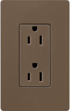 Satin 15 Amp Receptacle, 125V, Size 4.69 x 2.94 Inch