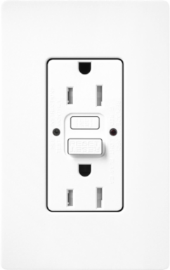Satin Finish 15A GFCI Receptacle, 4.69 x 2.94 Inch, Brilliant White