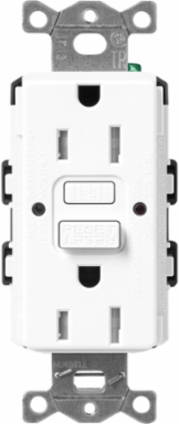 Satin Finish 15A GFCI Receptacle, 4.69 x 2.94 Inch, Brilliant White
