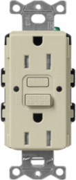 Satin GFCI Receptacle, 15A, 125V, Self-Testing, Tamper-Resistant