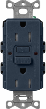 Satin GFCI Receptacle, 15A, 125V, Self-Testing, Tamper-Resistant