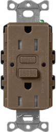 Satin Finish 15A GFCI Receptacle, 125V, Tamper-Resistant, Self-Testing
