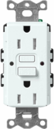 Satin 15A GFCI Receptacle with LED Indicator, 125V, Tamper-Resistant