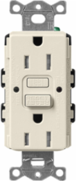 GFCI Receptacle 15A Pumice Satin Finish with Self-Testing Technology