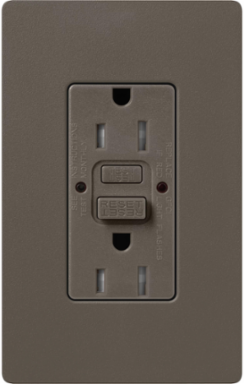 Satin GFCI Receptacle, 15 Amp, 125V, Tamper-Resistant, Self-Testing
