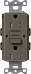 Satin GFCI Receptacle, 15 Amp, 125V, Tamper-Resistant, Self-Testing