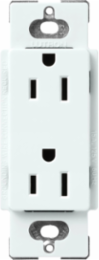 15 Amp Satin Finish Receptacle, 4.69 x 2.94 Inch, Glacier White