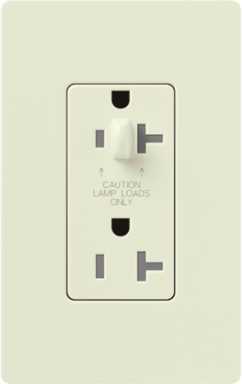 Satin Tamper Resistant Half Dimming Receptacle 15A 125V 4.69 x 2.94 Inch