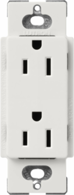 Satin 15 Amp Decorative Receptacle, 125V, 4.69 x 2.94 Inch, Lunar Gray