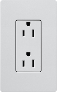 15 Amp Receptacle, 125V, Satin Finish, 4.69 x 2.94 Inch