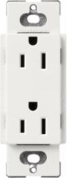 Satin Finish 15 Amp Receptacle 125V, Architectural White, 4.69 x 2.94 Inch
