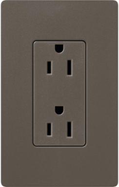 Satin 15 Amp Duplex Receptacle, 125V, 4.69 x 2.94 Inch, Truffle Finish