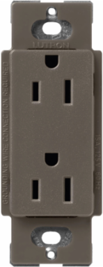 Satin 15 Amp Duplex Receptacle, 125V, 4.69 x 2.94 Inch, Truffle Finish