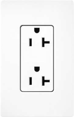 Satin Receptacle 20A 125V Duplex Size 4.69 x 2.94 Inch