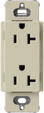 20 Amp Satin Receptacle, 125V, NEMA 5-20R, Clay Color, 4.69 x 2.94 Inch