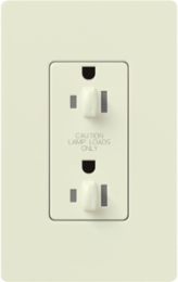 Satin Tamper Resistant Dual Dimming Receptacle 20A 125V 4.69 x 2.94 Inch