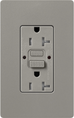 Satin GFCI Receptacle, 20A, Self-Testing, 4.69 x 2.94 Inch