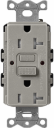 Satin GFCI Receptacle, 20A, Self-Testing, 4.69 x 2.94 Inch
