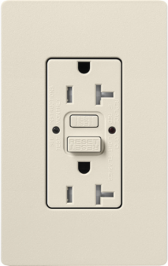 Satin 20A GFCI Receptacle with Tamper Resistance, Self-Test, 125V