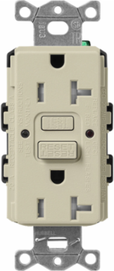 Satin 20A GFCI Receptacle with Tamper Resistance, Self-Test, 125V