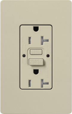 Satin 20A GFCI Receptacle with Tamper Resistance, Self-Test, 125V