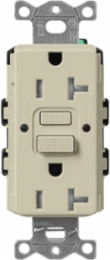 Satin 20A GFCI Receptacle with Tamper Resistance, Self-Test, 125V