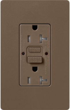 Satin GFCI Receptacle 20A, Self-Testing, 125V, Tamper-Resistant