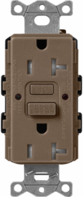 Satin GFCI Receptacle 20A, Self-Testing, 125V, Tamper-Resistant