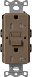 Satin GFCI Receptacle 20A, Self-Testing, 125V, Tamper-Resistant