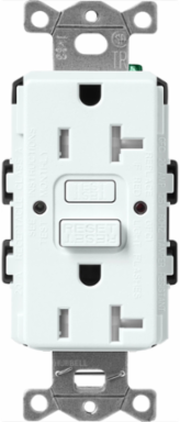 20A Self-Testing GFCI Receptacle, Satin Finish, 125V