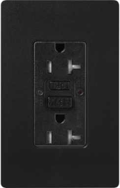 GFCI Receptacle 20A Self-Testing Satin Finish Midnight, 4.69 x 2.94 Inch