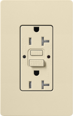Satin GFCI Receptacle, 20 A, Self-Testing, 125V, 4.69 Inch x 2.94 Inch