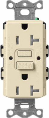 Satin GFCI Receptacle, 20 A, Self-Testing, 125V, 4.69 Inch x 2.94 Inch
